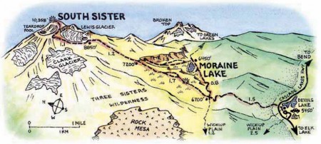 South Sister Map
